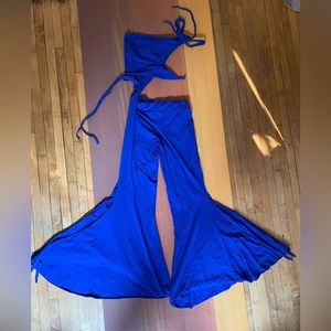 Blue Bell Bottom One Piece, Size Small